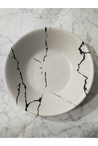 Keramika Mat Transparan Yemek Tabağı