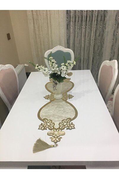 Diva Home Krem Gold Osm Oval Runner