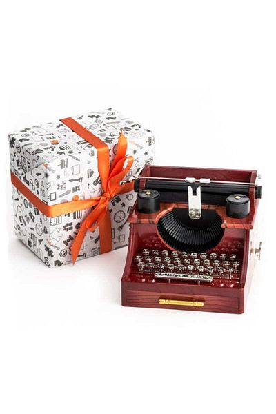 ELBA Nostalgia Typewriter Design Decorative Music Box