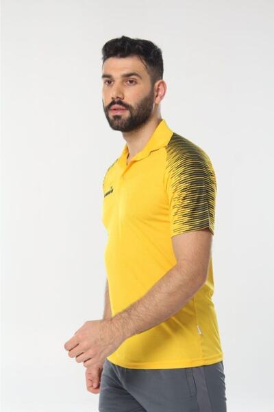 Diadora Μπλουζάκι Unisex Yellow Rhythm Camping Polo