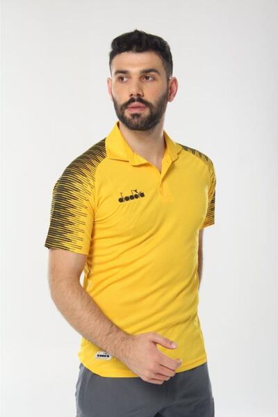 Diadora Μπλουζάκι Unisex Yellow Rhythm Camping Polo