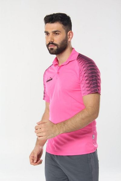 Diadora Μπλουζάκι Unisex Pink Rhythm Camping Polo