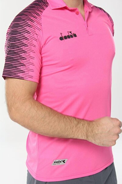 Diadora Футболка-поло для кемпінгу унісекс Pink Rhythm