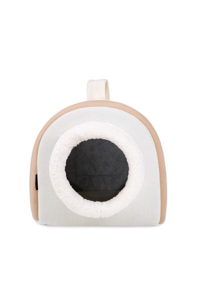 Nerotex Portable Cat Bed Nest Brown Fleece Washable