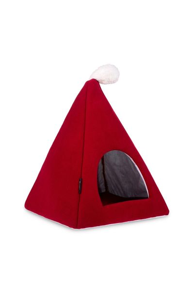 Nerotex Red Pyramid Cat Bed - Washable Nest
