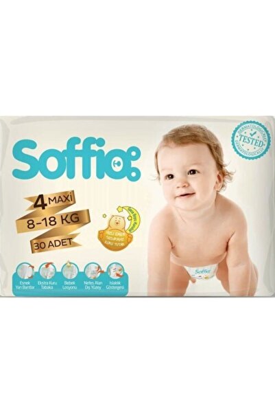 Soffio 4 Numara Maxi 30'lu Bebek Bezi
