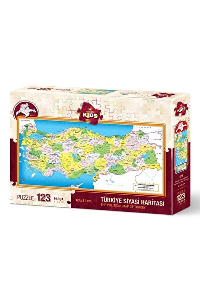 Genel Markalar 4346 Art Puzzle Türkiye Haritası 123 Parçalı Yapboz