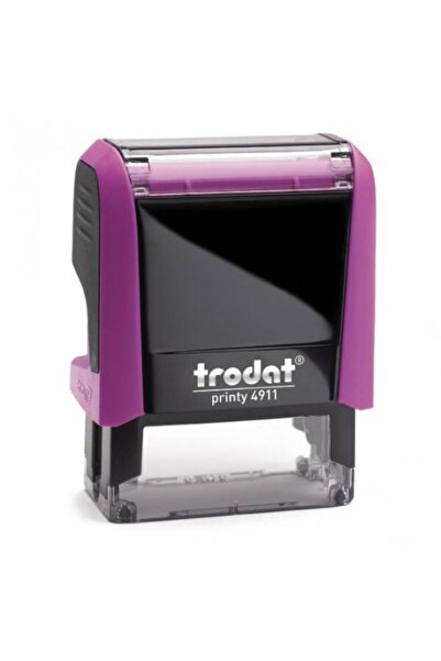 Trodat ختم قياسي أوتوماتيكي مقاس 38 × 14 لون وردي اللون أسود اللباد 4911 (ختم فارغ)