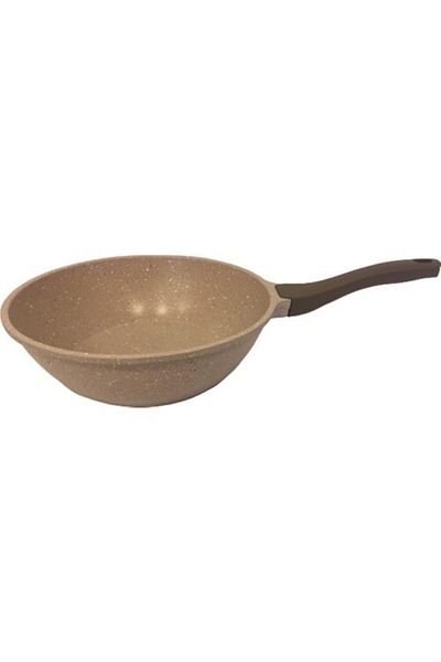 ThermoAD Cast Iron Granite Mink 28 cm Wok Pan