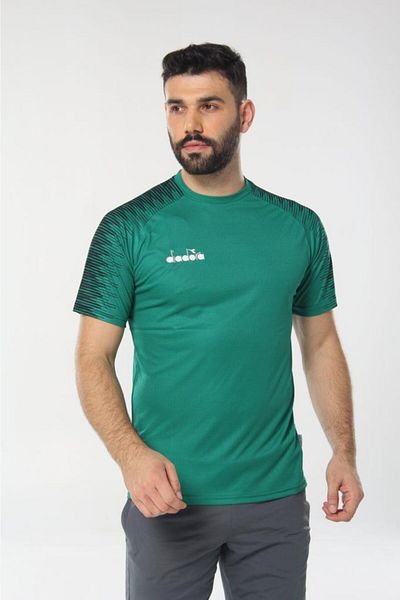Diadora تي شيرت تدريب إيقاعي أخضر للجنسين