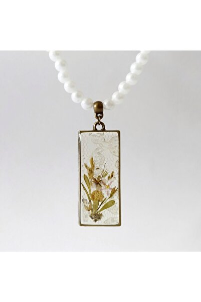 Halley Concept Custom Handmade Flower Design Resin Women's Necklace