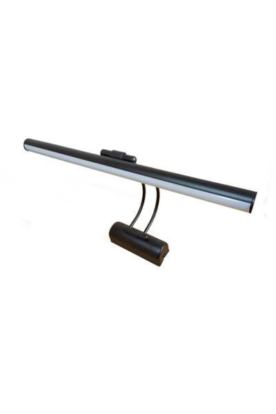 AKDENİZ AYDINLATMA ELEKTRİK MALZEMELERİ Tablo Duvar Ayna Aydınlatması Siyah Flüt Aplik