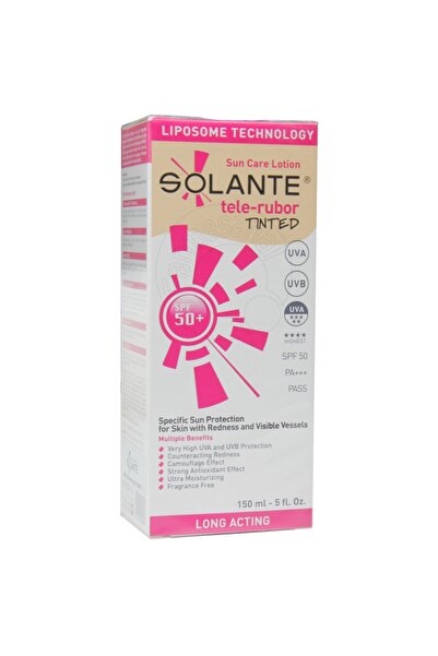 Solante Tele-rubor Tinted Spf 50+ Renkli Güneş Koruma Losyonu 150 ml