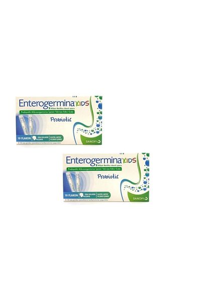 Enterogermina أطفال 5 مل × 10 قارورة - 2 قطعة Skt:01/2022