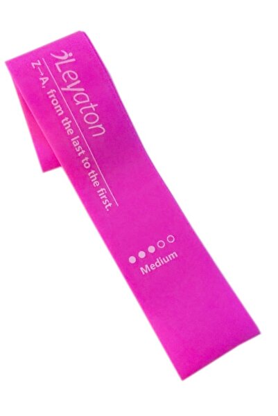 Leyaton Orta Direnç Koyu Pembe Renk Latex Aerobik Band  Lab300