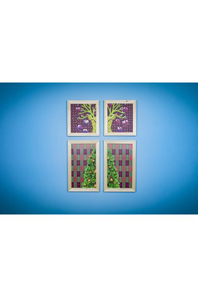 ÖZCANLAR ÇERÇEVE Wooden Frame Set and Decorative Products MDF Printing Gift Set Natural Wood