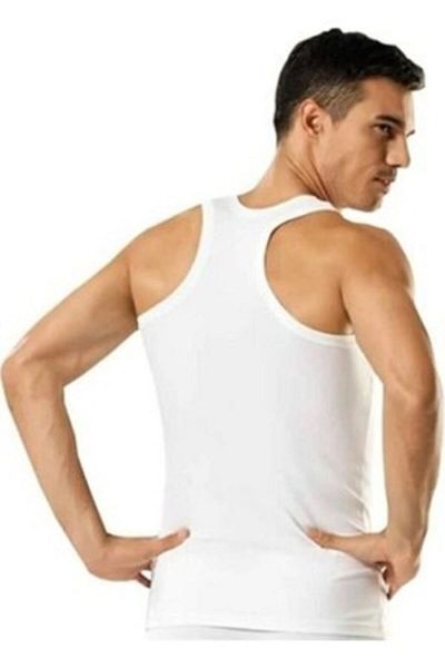 Tutku Men's Athlete Tank Top - Pack of 3, Cotton, Rib, Abani Classic