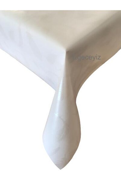 Fiesta Masa Örtüsü Muşamba Altı Astarlı Ekru Tüğ Desen Ithal .