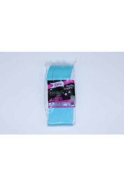 Roll-Up 25 Colorful Plastic Forks