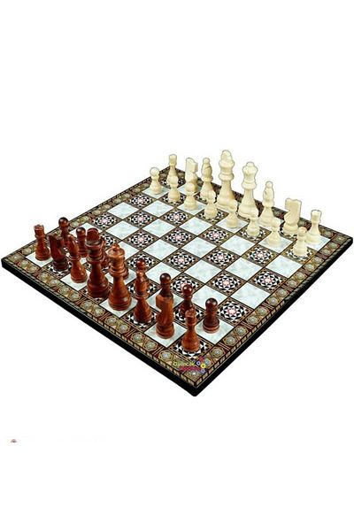 Miajima Yenigün Pearl Coated Chess Set Large Size