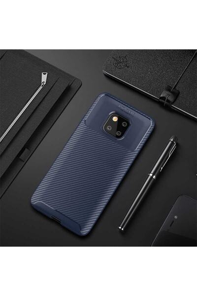 Nezih Case Huawei Mate 20 Pro Kamera Korumalı (carbon Tasarım) Silikon Kılıf ...