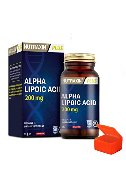 Nutraxin Alpha Lipoic Acid 200mg 60 Tablets + Hap Kutusu