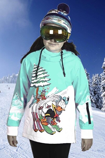 Tıklaalbeni 1. Kalite Su Geçirmez Yeşil Unisex Kız Çocuk Snowboard Ve Kayak M...