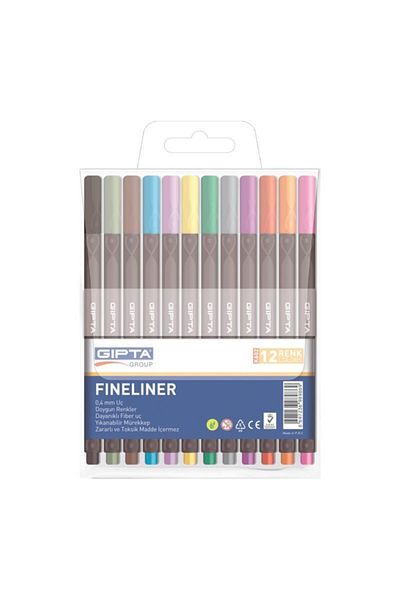 Gıpta Fineliner 12 Colors 0.4 Mm