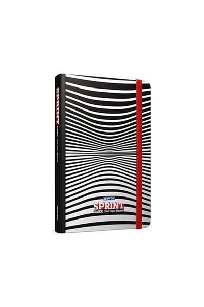 Trendix Gıpta Dark Sprint Thread Stitched Hard Cover 64 Φύλλα Χωρίς επένδυση Σημείωση Deft