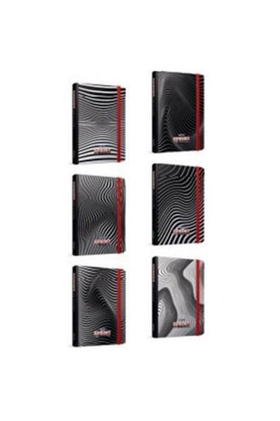 Trendix Gıpta Dark Sprint Thread Stitched Hard Cover 64 Φύλλα Χωρίς επένδυση Σημείωση Deft