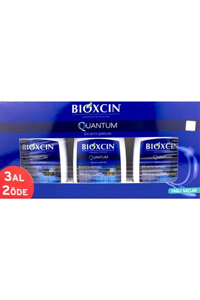 Bioxcin شامبو الشعر بزيت الكم - 300 مل، 3 عبوات، ادفع 2