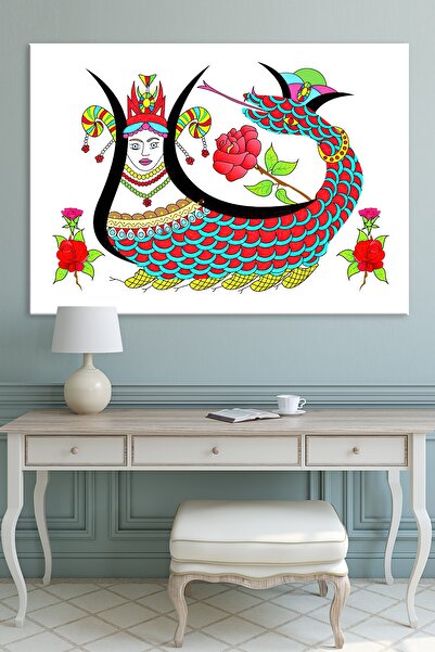 Nazenin Design Şahmeran Kanvas Tablo