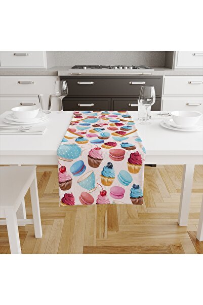 Talia Home Küçük Pasta Baskılı Runner Tlar-146