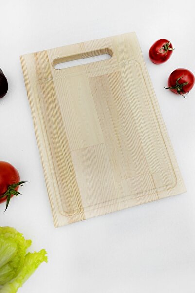 Esafe Home Small Size Practical Natural Pine Wood Cutting Board 28x20 Cm