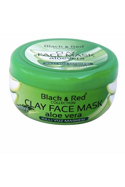 Black Red Black&red Alovera Clay Face Mask