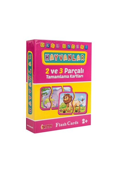 Diytoy , Animal and Vehicle Completion, Intelligence Cards, 2 and 3 Piece