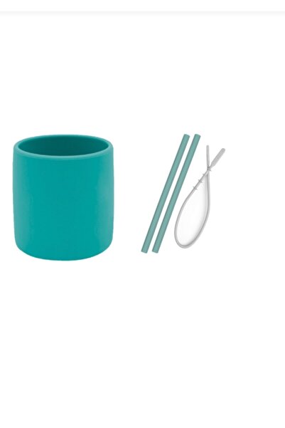 OiOi Li Set Yeşil (silikon Bardak + 2 Li Silikon Pipet + Temizleyici Fırçası )