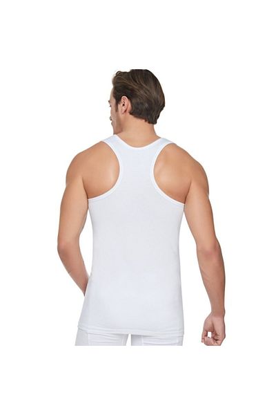 Tutku Ανδρικό αθλητικό εσώρουχο White Rib