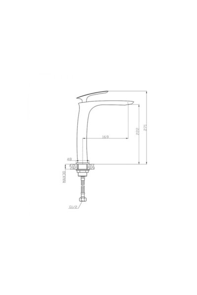Newarc Slim Dish Sink Faucet121001