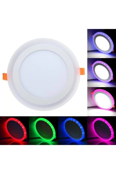 Genel Markalar Dekoratif Sıvaaltı 24 Watt (18+6) Çift Renkli Led Panel - Pemb...