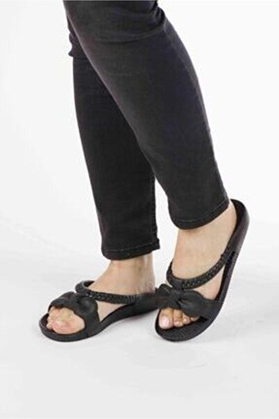 Ayakkabı Ülkesi Papuci negri cu talpă anti-alunecare pentru plajă, mare, grăd...