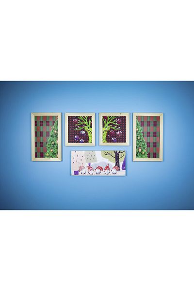 ÖZCANLAR ÇERÇEVE Wooden Frame Set and Decorative Products Design Handmade Products Gift Set Natural Wood