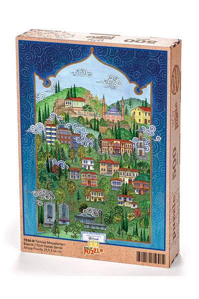 King Of Puzzle Türkiye Miniatures - Bracelet - Nasuhi Hasan Çolpan Wooden Puzzle 500 Pieces