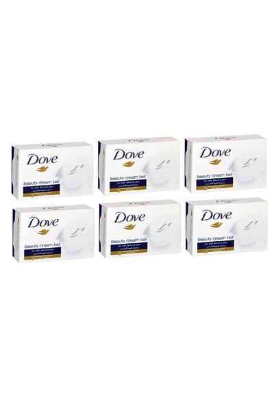 Dove Beauty Cream Bar Solid Soap 100 Gr X6