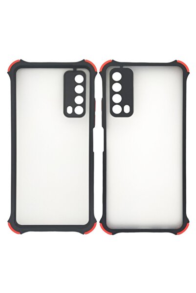 Joyroom Huawei P Smart 2021 Montreal Crash Korumalı Silikon Kılıf Siyah