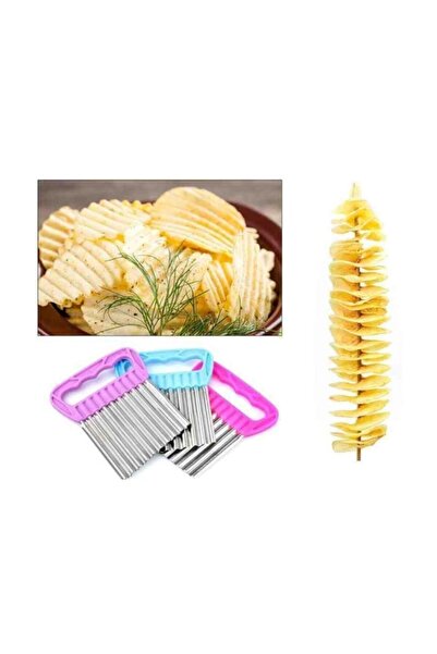 Genel Markalar Şekilli Sebze Ve Meyve Dilimleme Tırtıklı Patates Dilimleyici