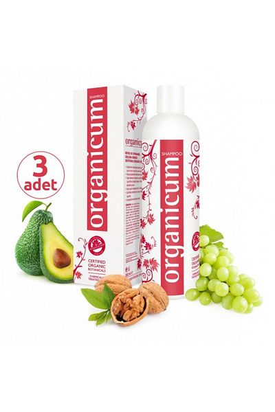 Organicum 350 Ml x 3 Pcs Repair Shampoo - Dyed and Damaged Hair