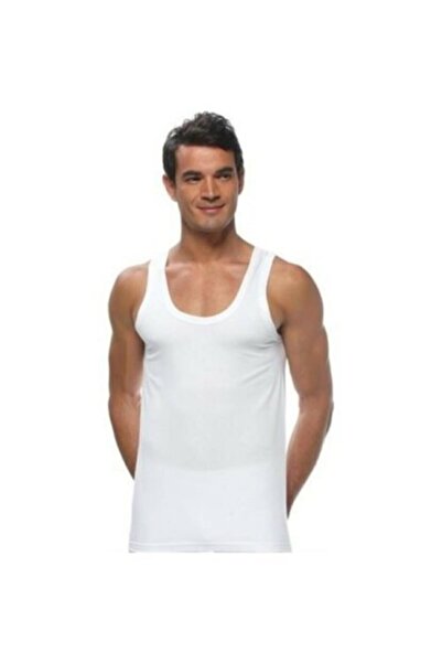 GÜMÜŞ White King Size Cotton Men's Tank Top