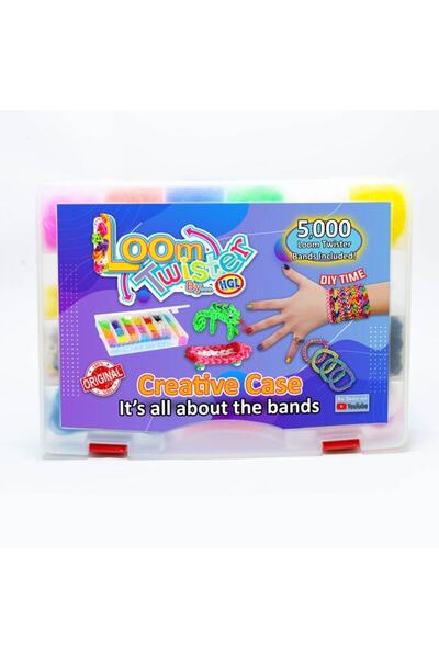 hediyecik Rainbow Loom Twister Bileklik Yapma Seti 5.000 Parça Eğitici Oyuncak