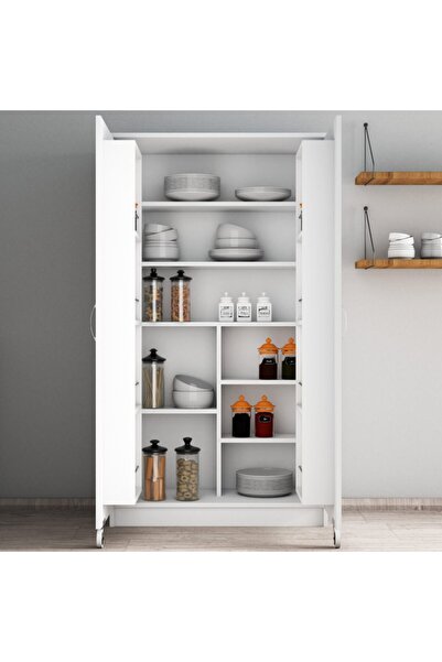 Tanmob Büyük Boy 2 Kapılı Erzak Dolabı Beyaz - Erc0101